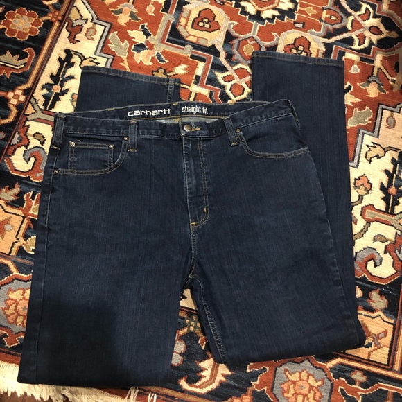 Carhartt Relaxed Fit Rugged Flex Straight Leg Jeans 38 x 34 - Picture 2 of 5